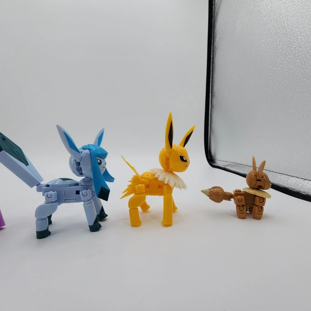 Lot of 5 Pokemon MEGA Construx Articulated Building Block‎ Figures 2019 Eevee